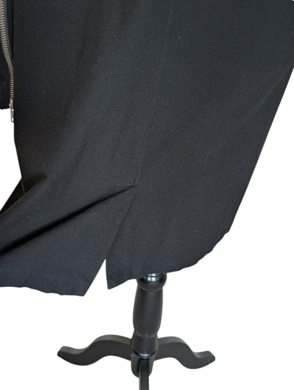 Eileen Fisher Washable Stretch Crepe Asymmetrical Zip Jacket Womens Medium Black - Picture 9 of 11